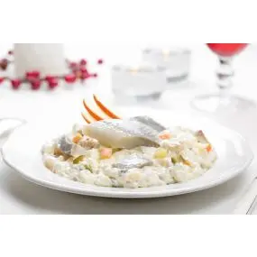 Śledzie w śmietanie z jabłkami, 500 g