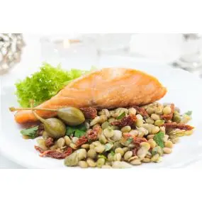 Filet z łososia z soczewicą 5 porcji, 750 g
