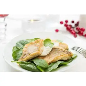 Sandacz na szpinaku, 5 porcji (750 g)