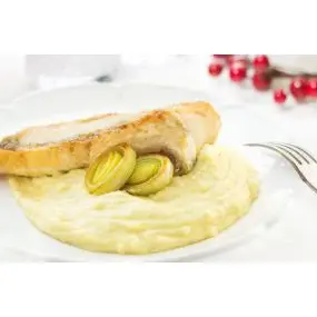 Sandacz z puree porowo-ziemniaczanym, 5 porcji (750 g)